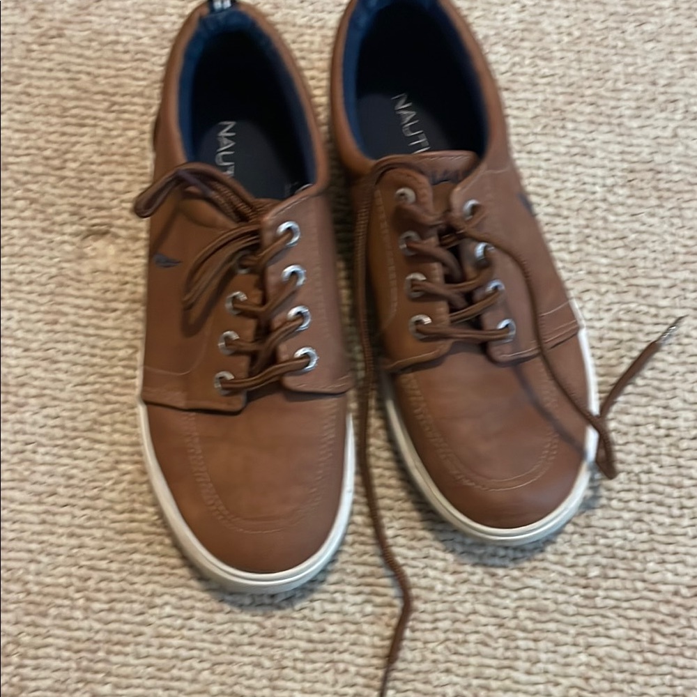 Nautica boys  Tan Sneakers/ dress shoes